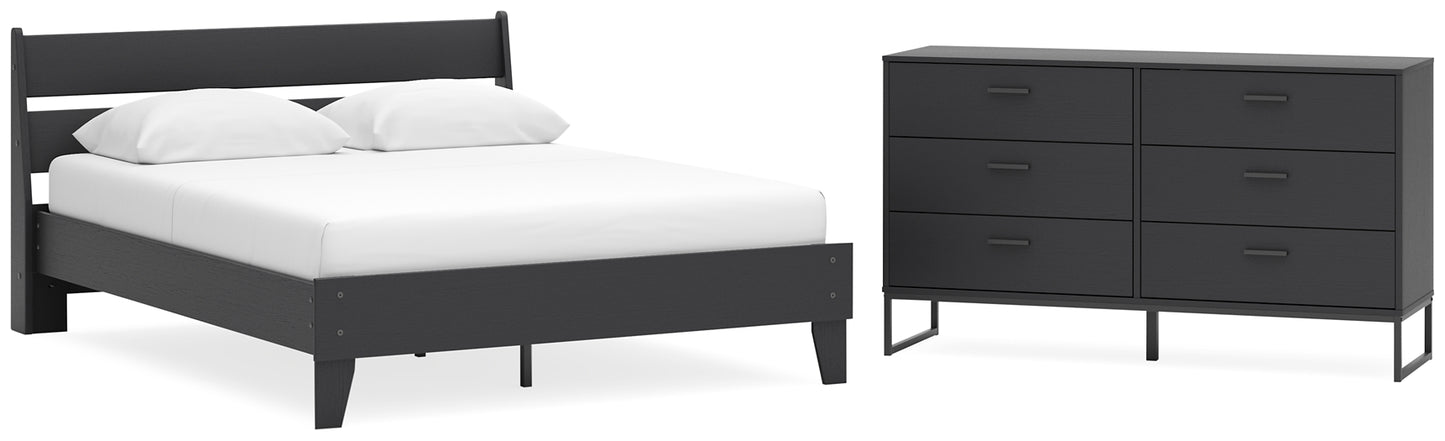 Ashley Express - Socalle Queen Panel Platform Bed with Dresser