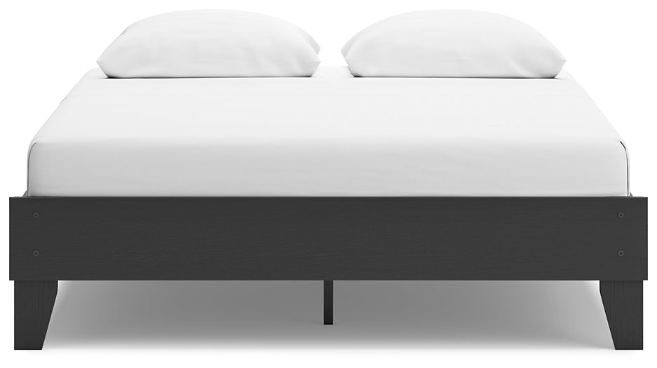 Ashley Express - Socalle Queen Platform Bed with Dresser and 2 Nightstands