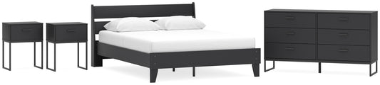 Ashley Express - Socalle Queen Panel Platform Bed with Dresser and 2 Nightstands